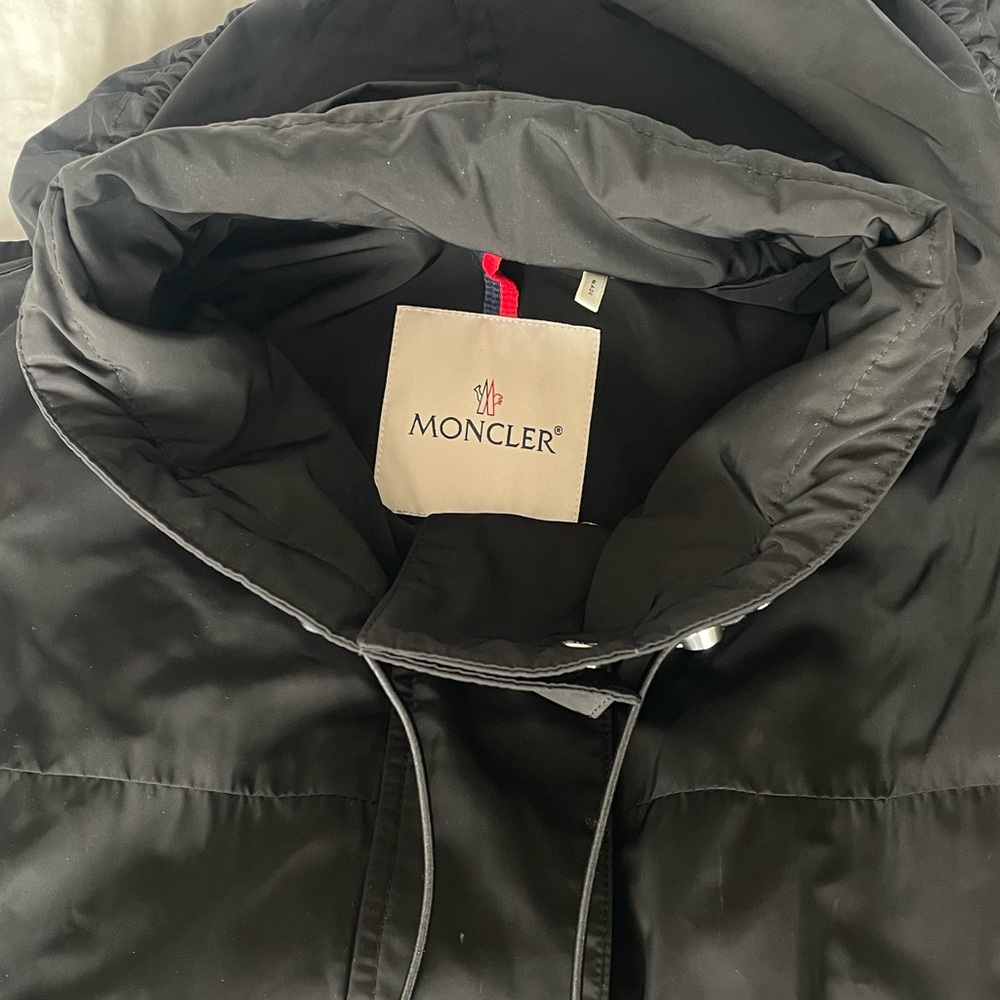 Moncler Black Hooded Women's Utility Jacket